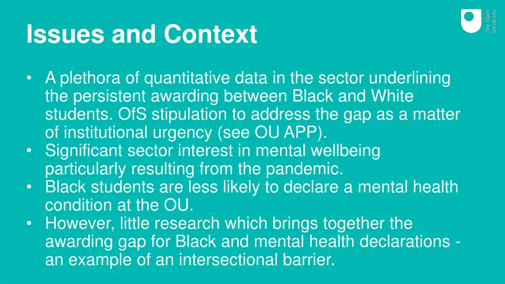issues and context