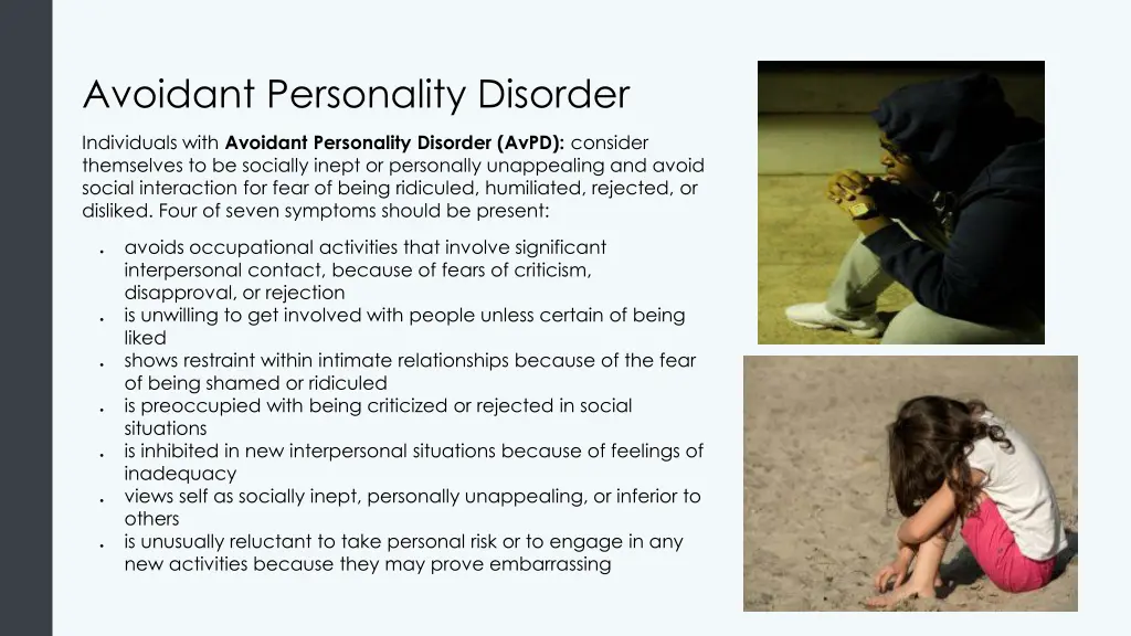 avoidant personality disorder