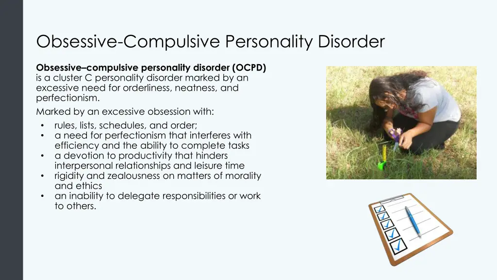 obsessive compulsive personality disorder