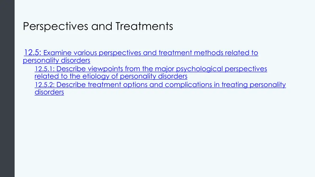 perspectives and treatments