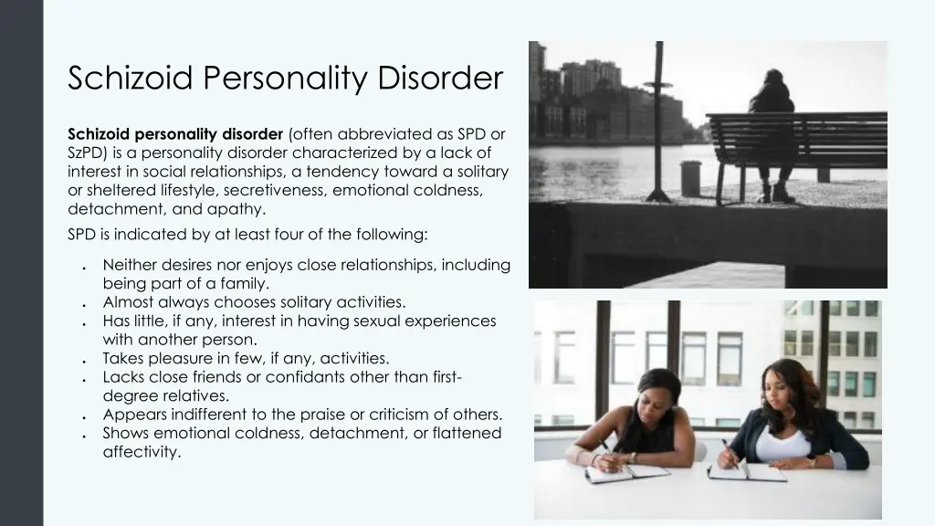 schizoid personality disorder
