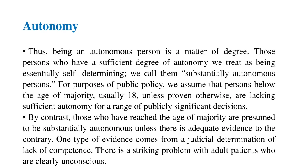autonomy 2