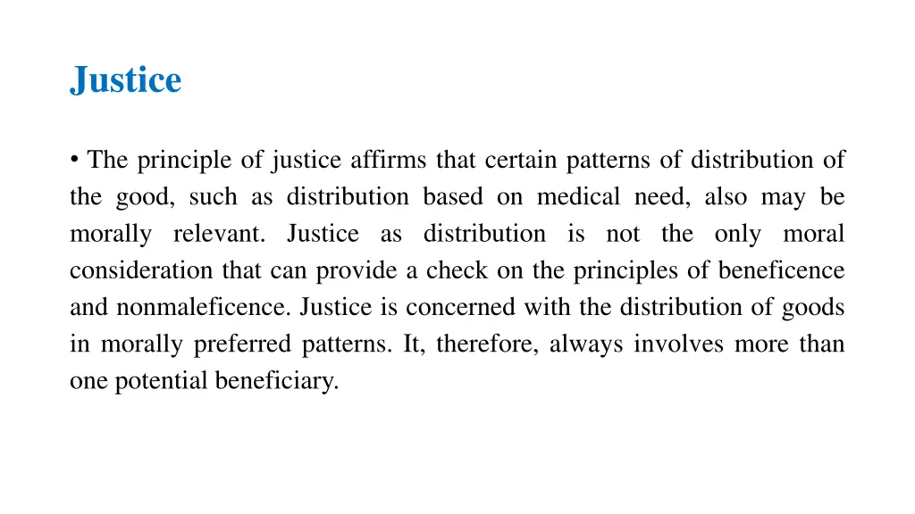 justice
