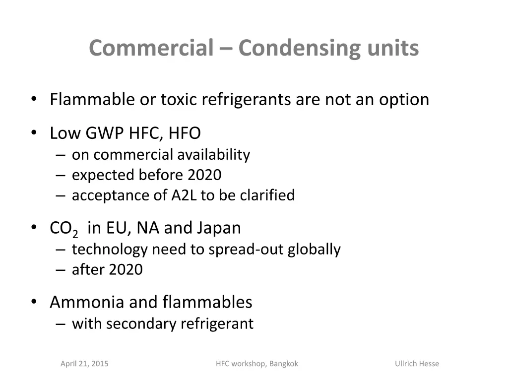 commercial condensing units