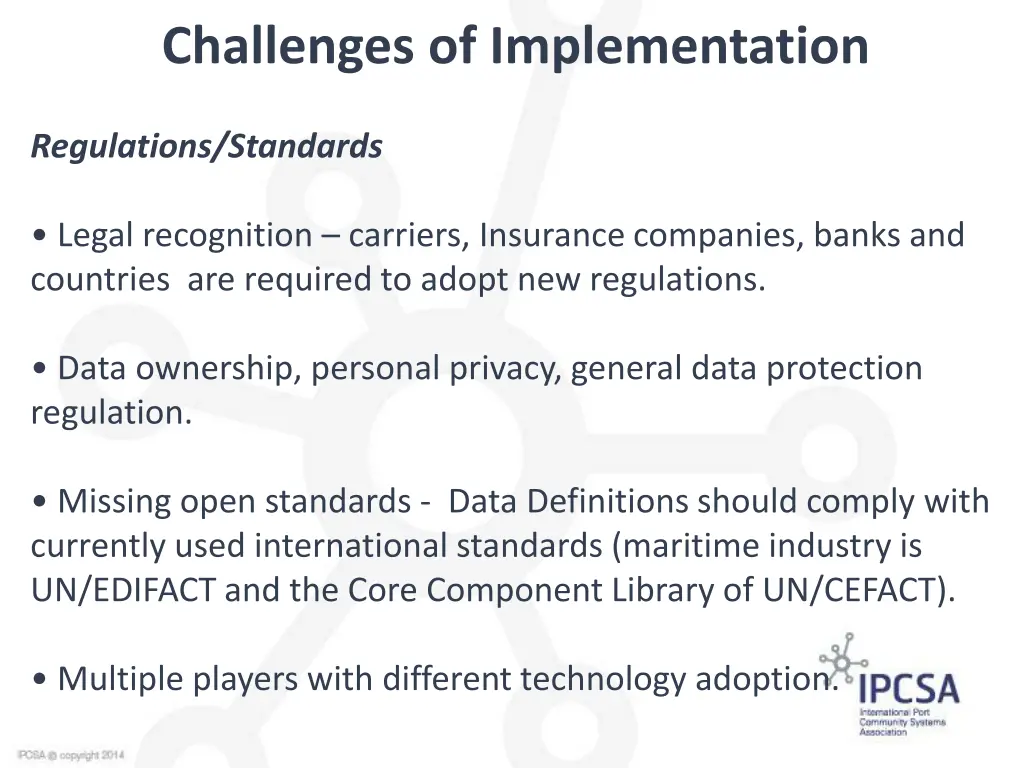 challenges of implementation 1