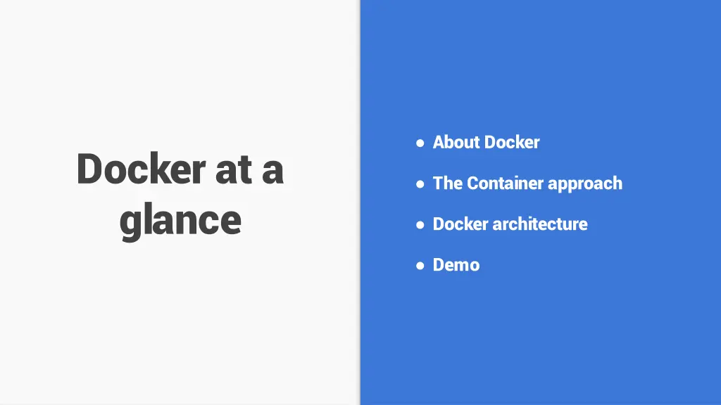 about docker