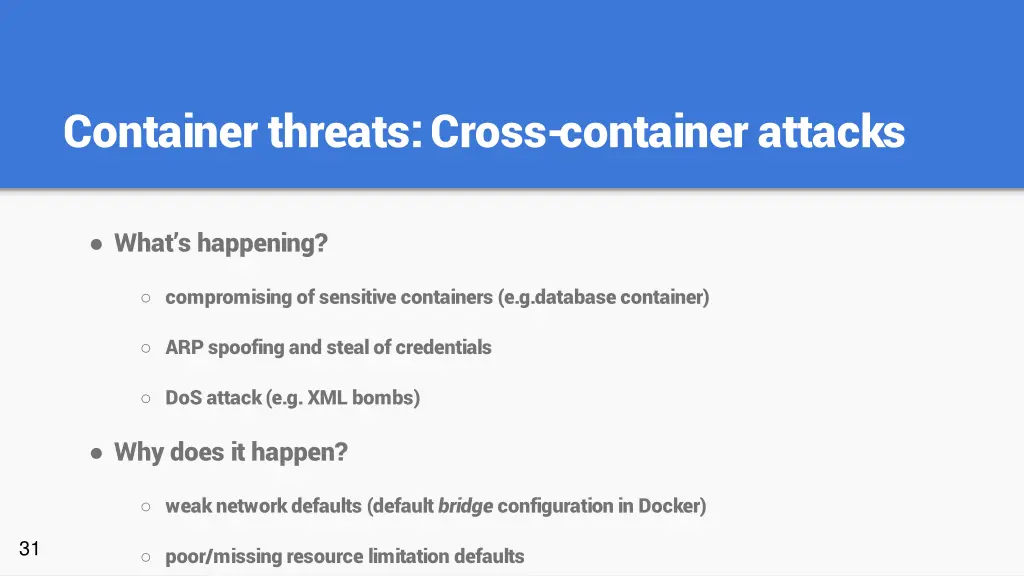 container threats cross container attacks