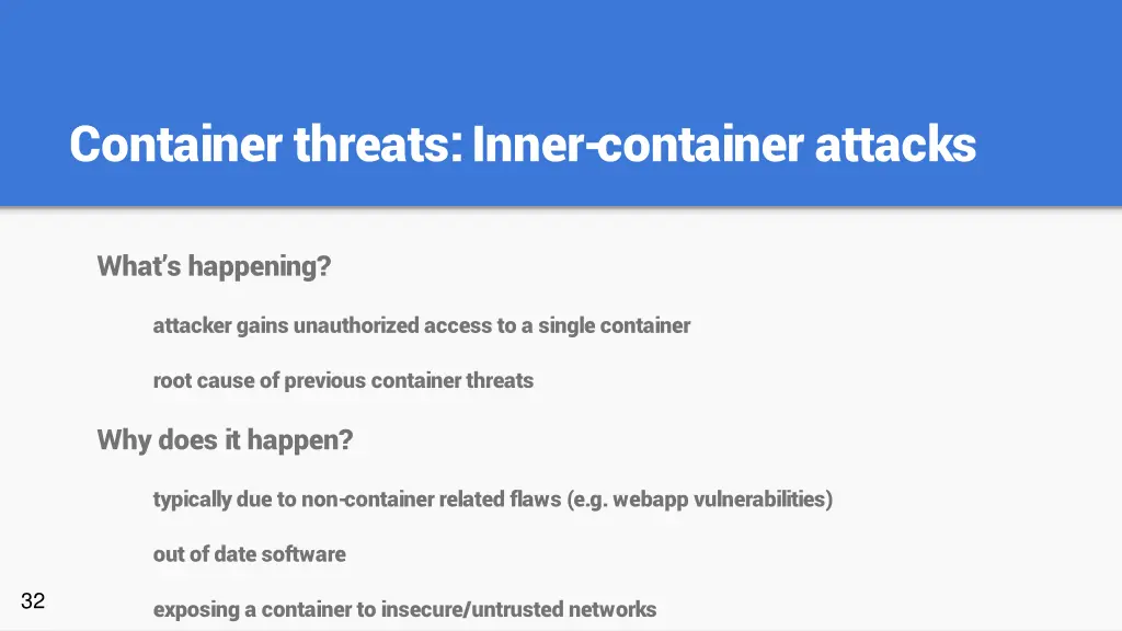 container threats inner container attacks