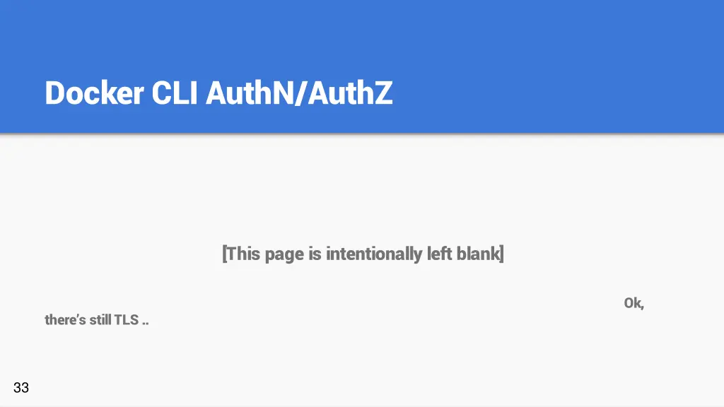 docker cli authn authz