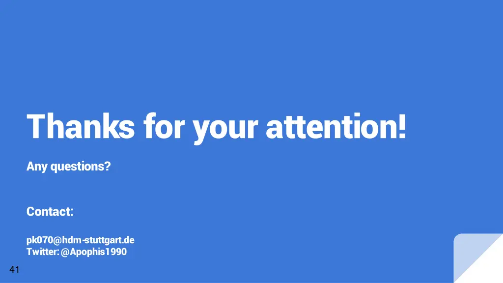 thanks for your attention