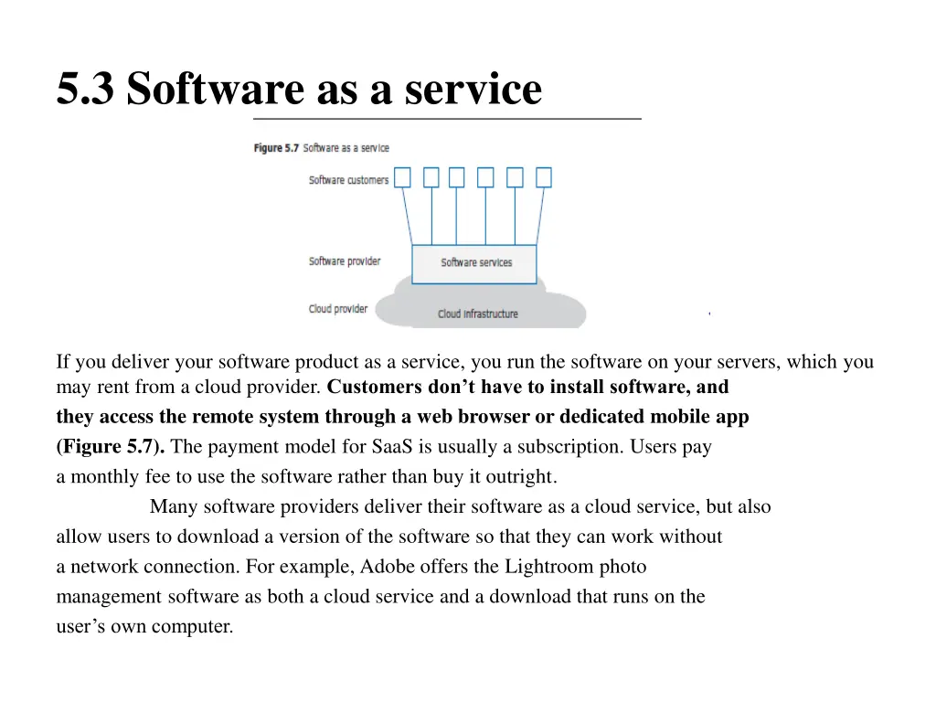 5 3 software as a service