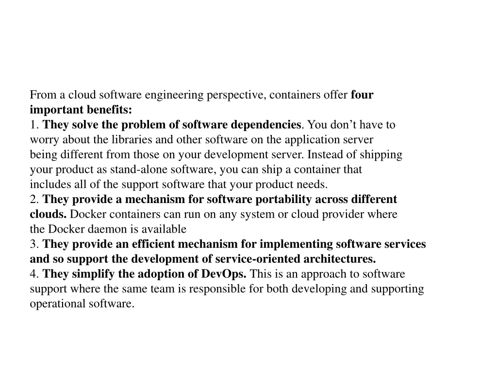 from a cloud software engineering perspective