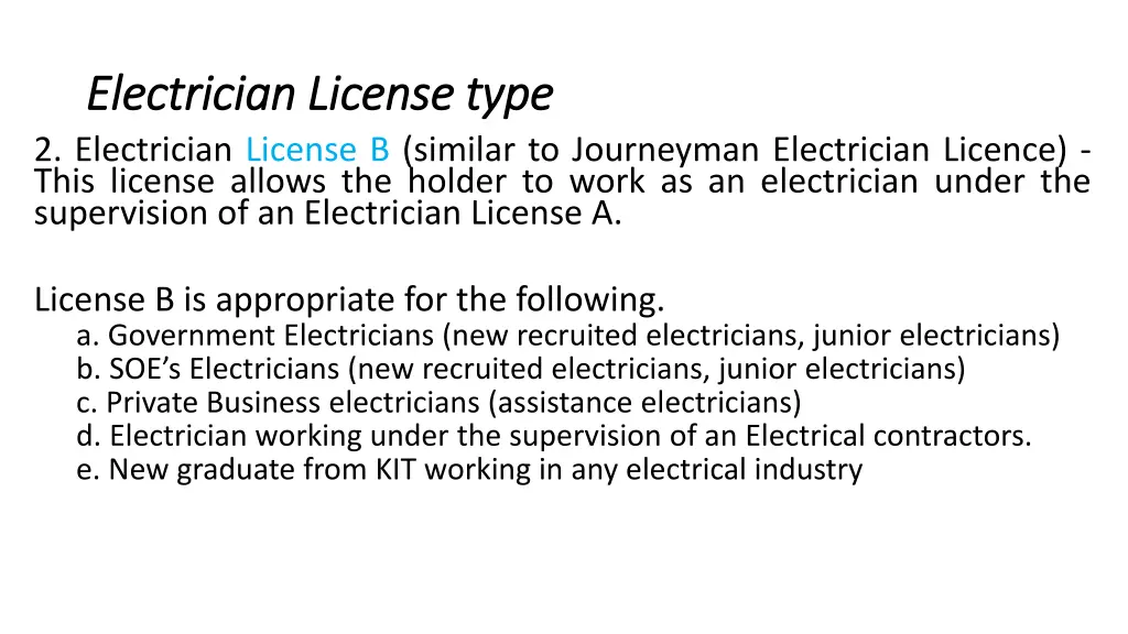 electrician license type electrician license type 1