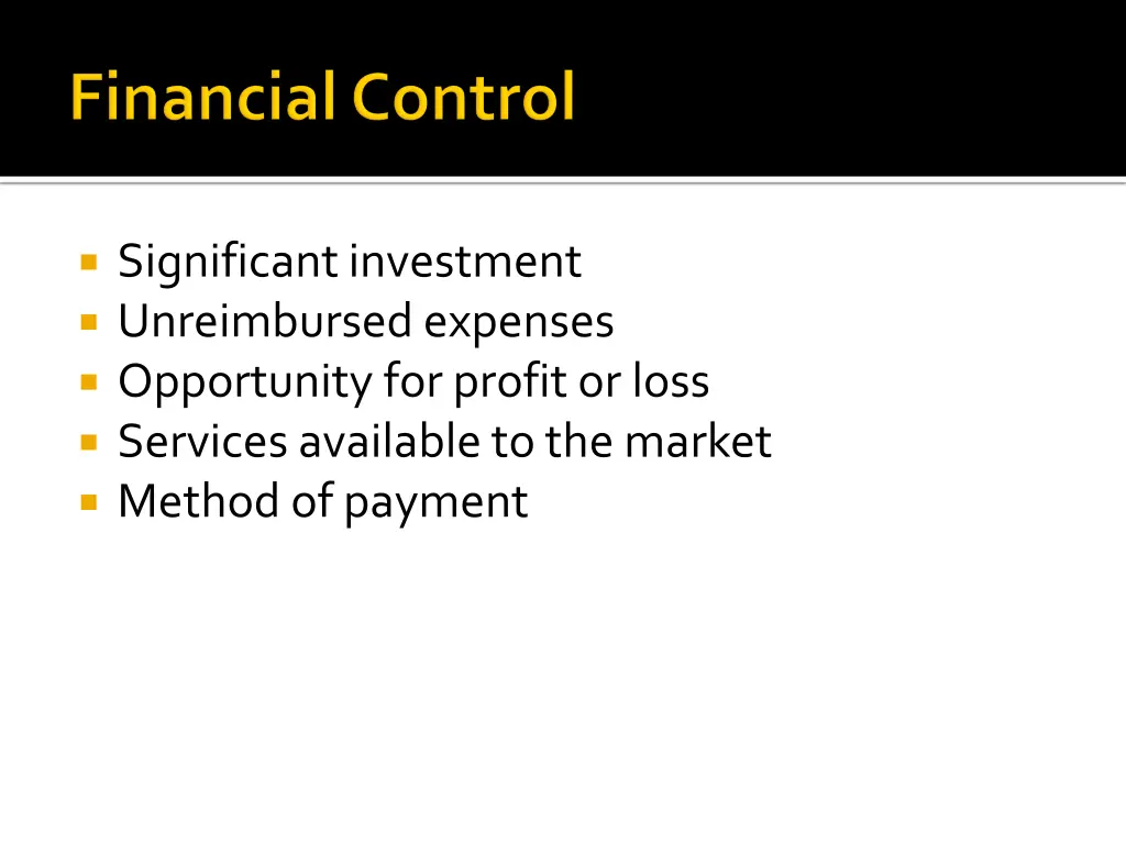 significant investment unreimbursed expenses