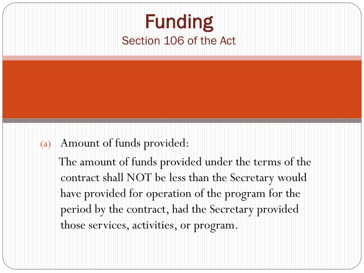 funding funding section 106 of the act