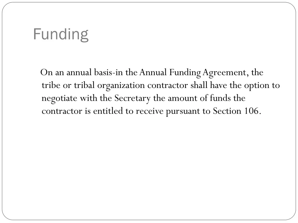 funding