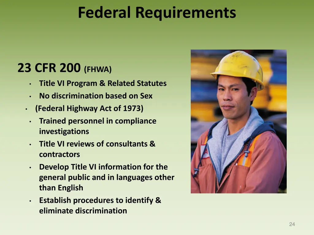 federal requirements