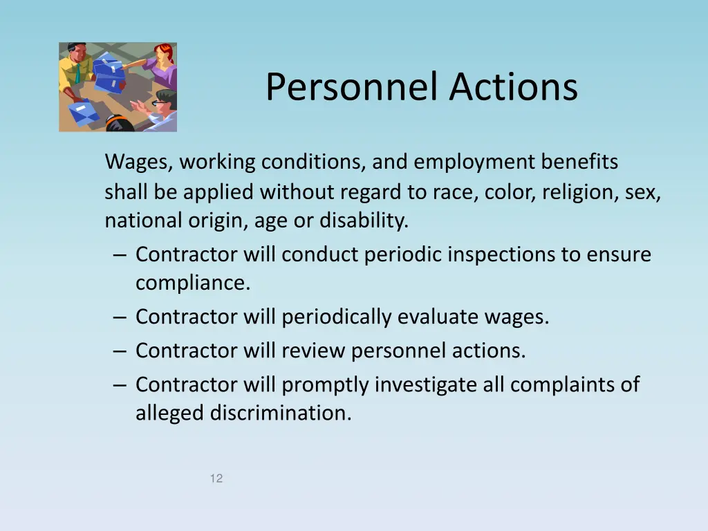 personnel actions