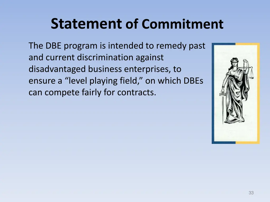 statement of commitment