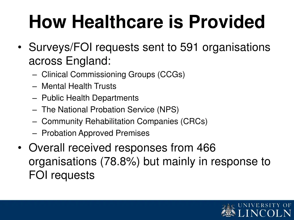 how healthcare is provided
