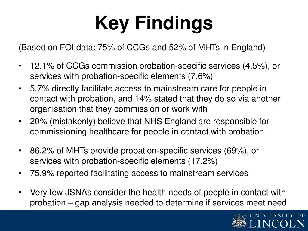 key findings