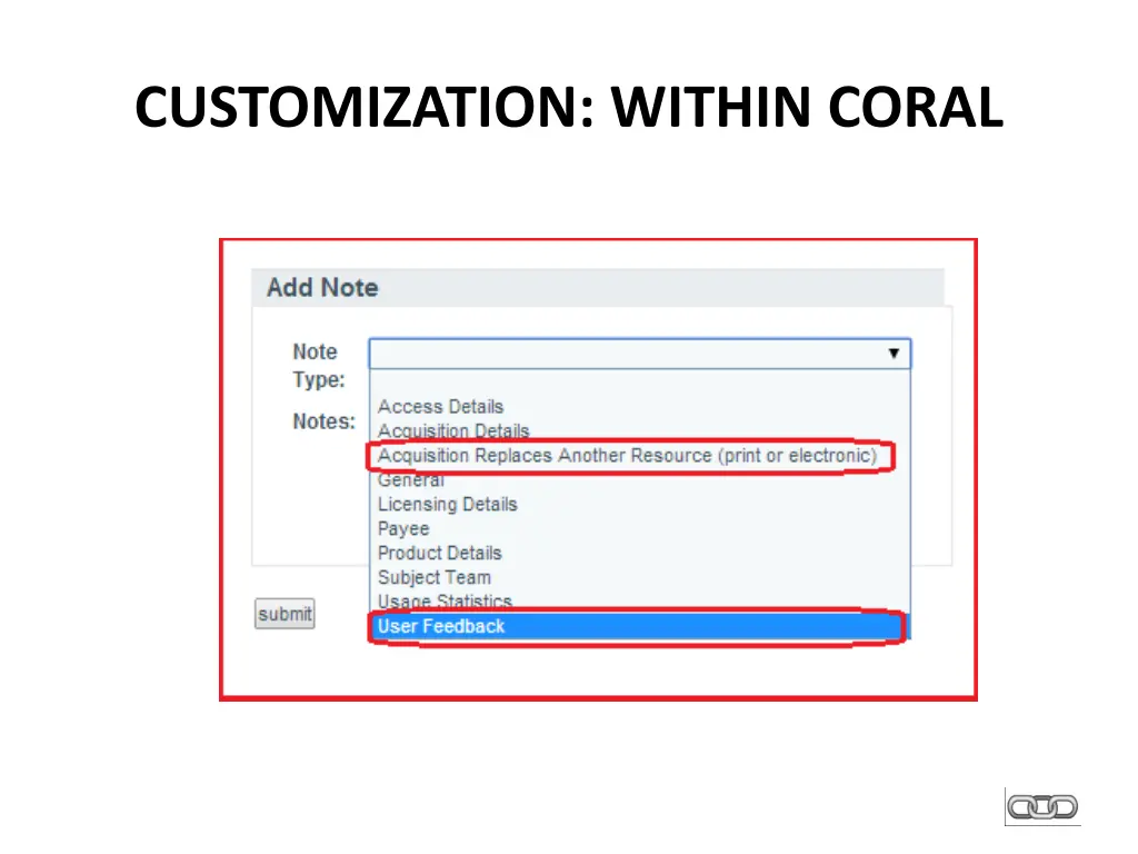customization within coral 2