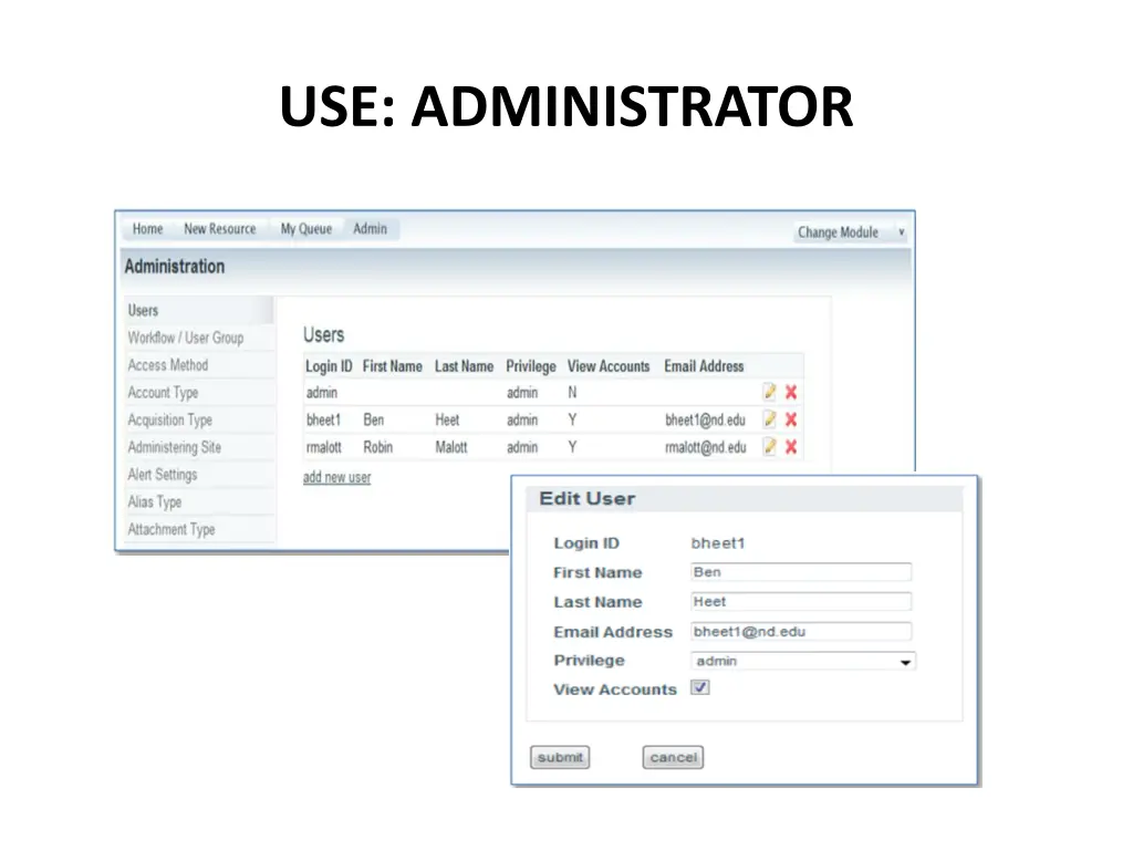 use administrator 1