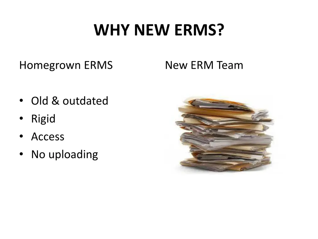 why new erms
