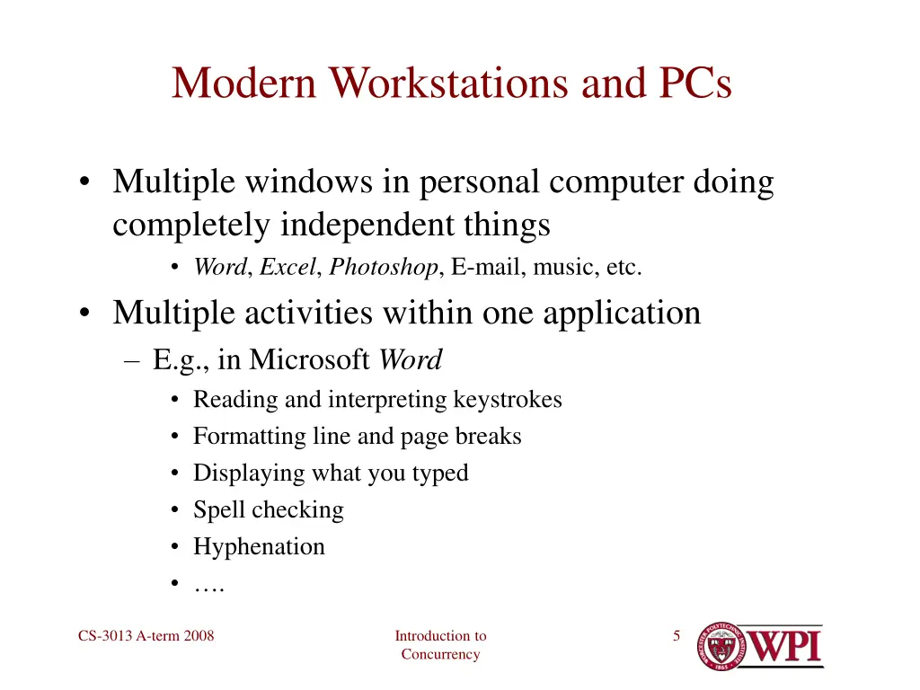 modern workstations and pcs