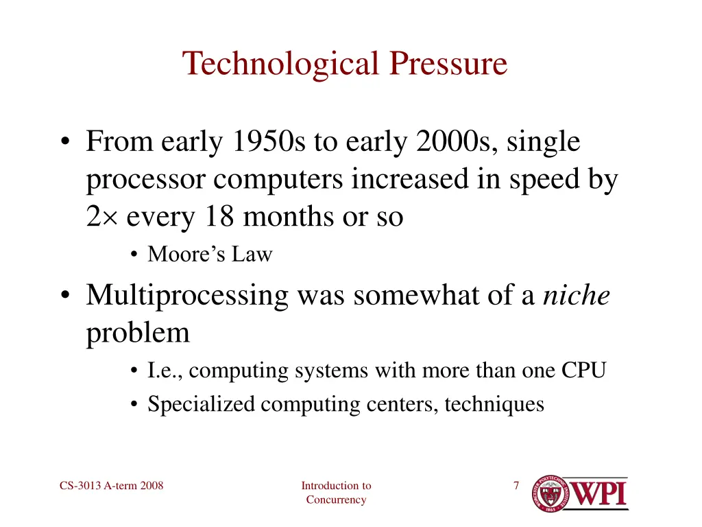 technological pressure