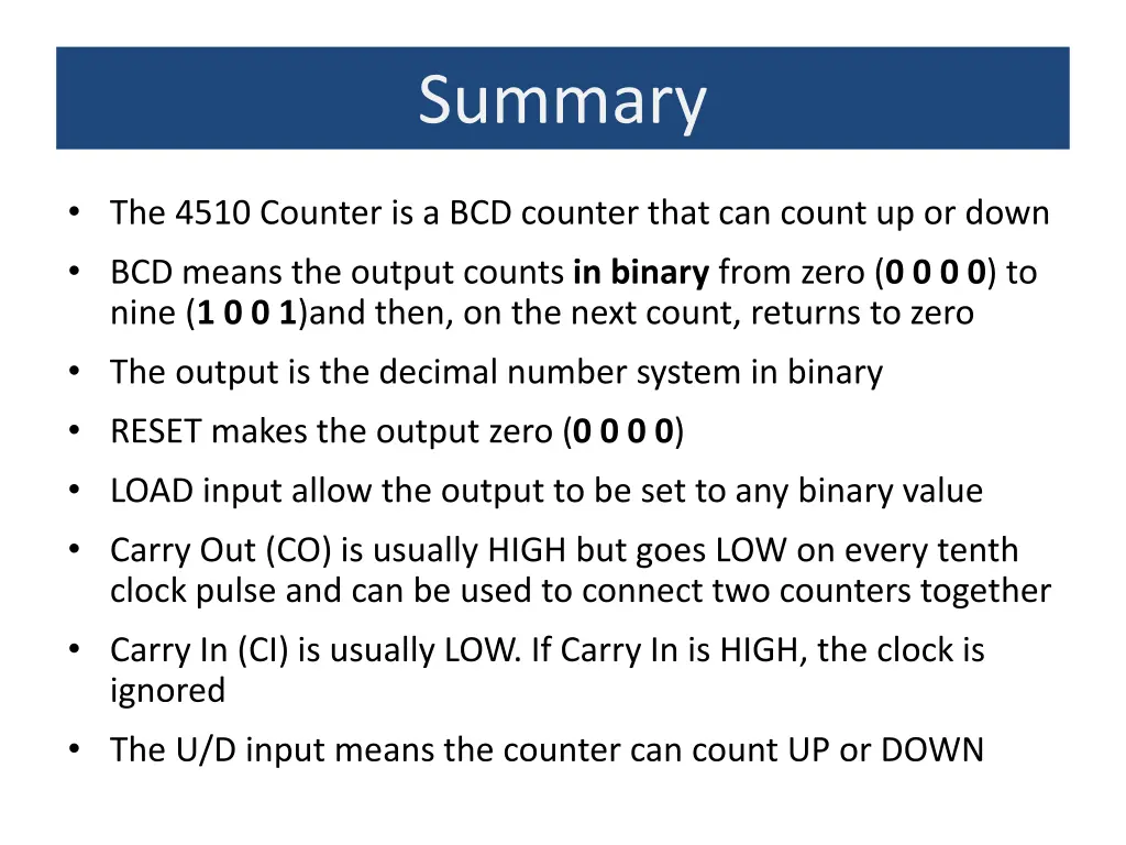 summary