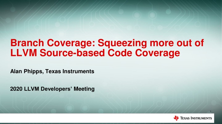 branch coverage squeezing more out of llvm source