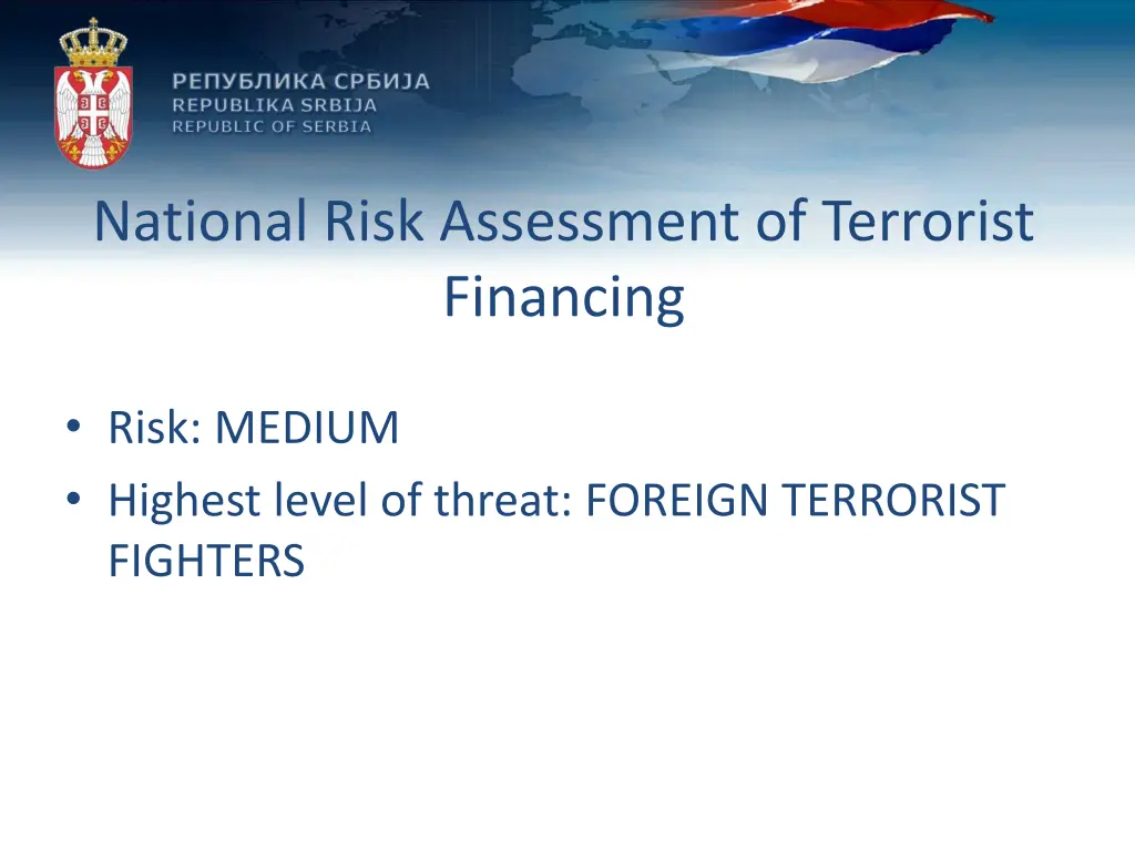 national risk assessment of terrorist financing