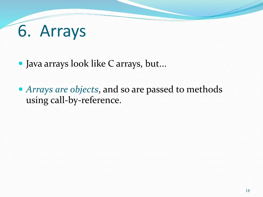 6 arrays
