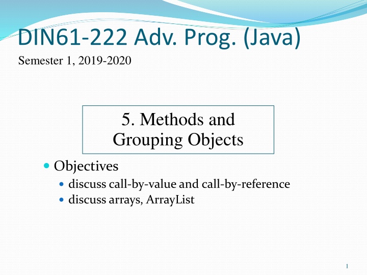din61 222 adv prog java semester 1 2019 2020