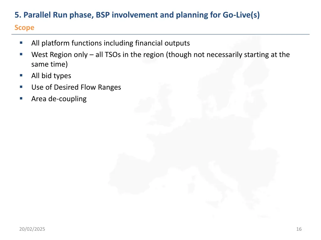 5 parallel run phase bsp involvement and planning 1