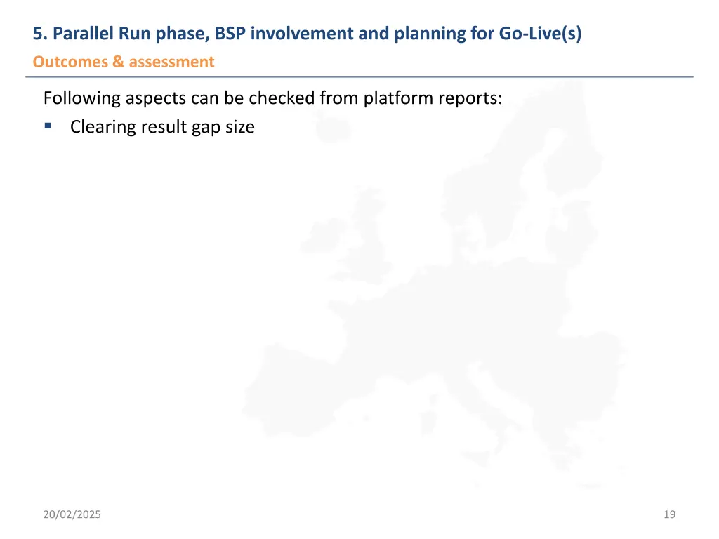 5 parallel run phase bsp involvement and planning 4