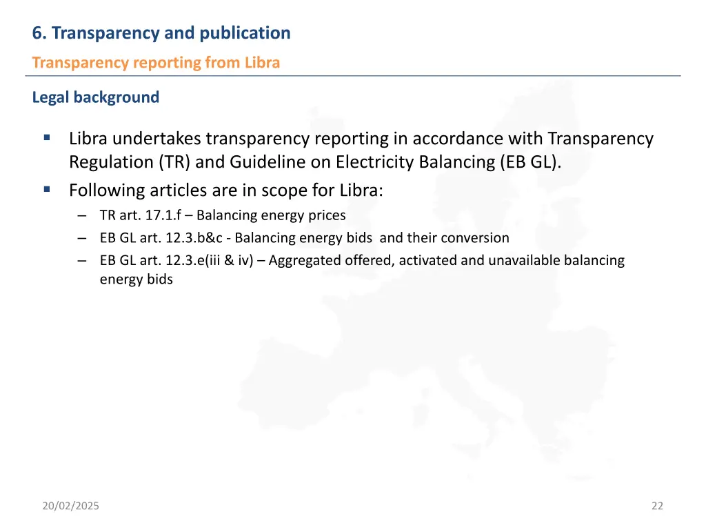 6 transparency and publication