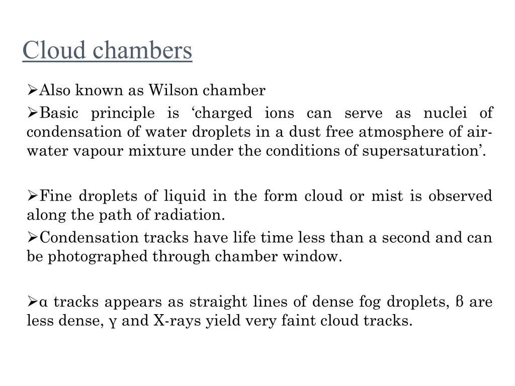 cloud chambers