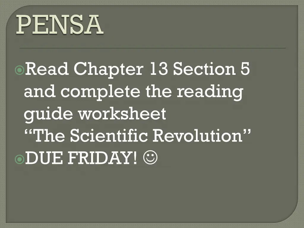read chapter 13 section 5 and complete