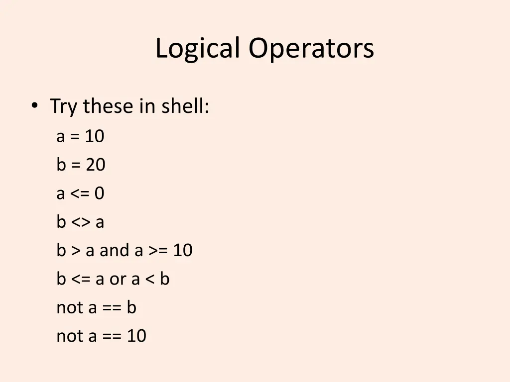 logical operators 1
