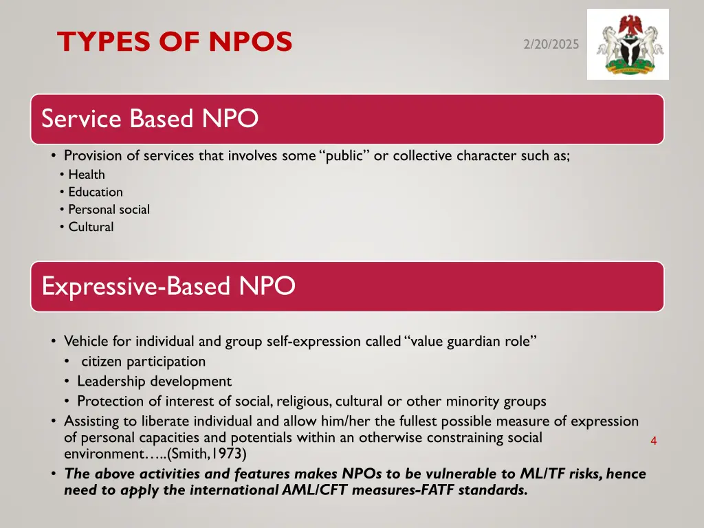 types of npos