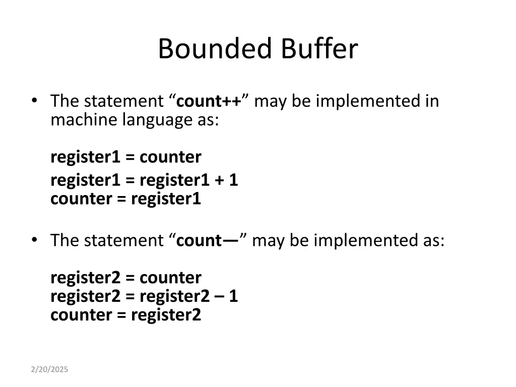 bounded buffer 4