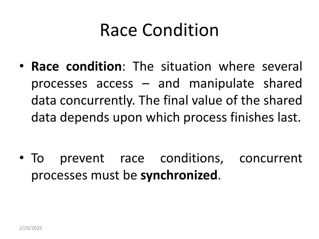 race condition 1