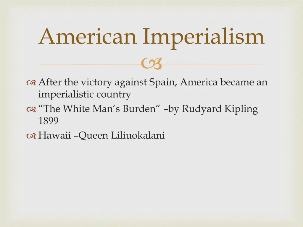 american imperialism