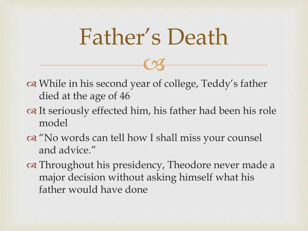 father s death