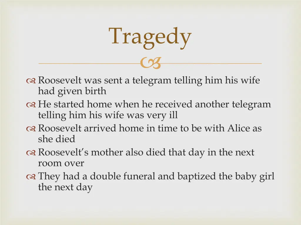 tragedy