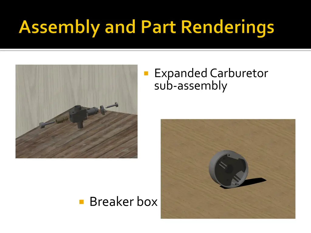 expanded carburetor sub assembly