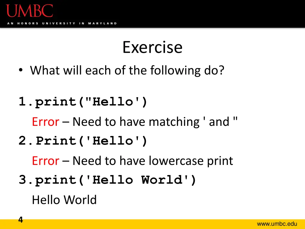 exercise