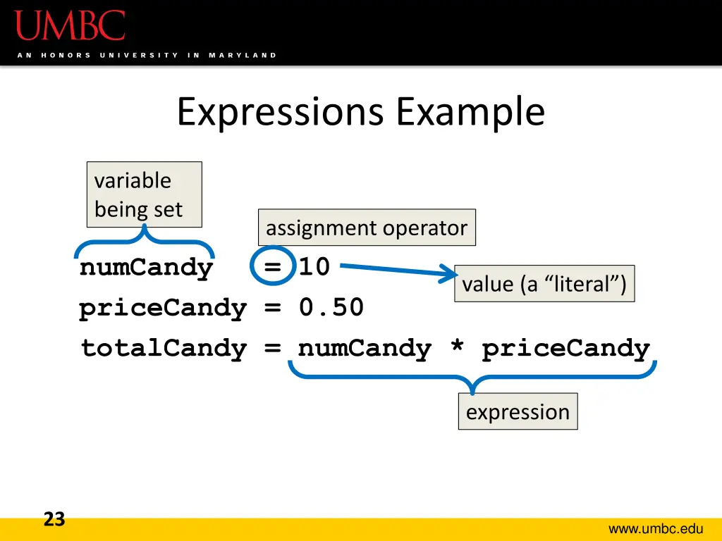 expressions example